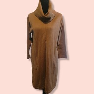 Tyler Boe Anthropology Cashmere Blend "Kim" Cowl Neck Sweater Dress Medium